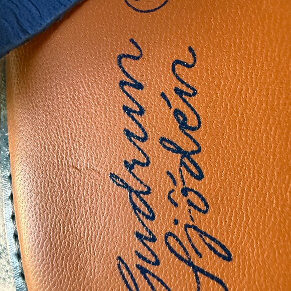 Unworn Gudrun Sjoden Blue Nubuk Sandal - Picture 3 of 7